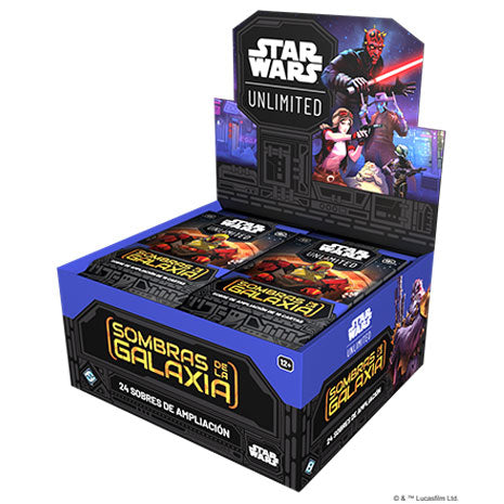 Star Wars Unlimited. Sombras de la Galaxia. Caja de 24 Sobres de Ampliación