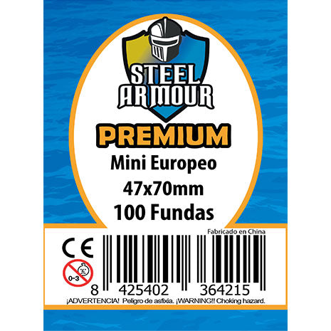 Fundas Steel Armour Mini-Europeo Premium 47mm x 70mm