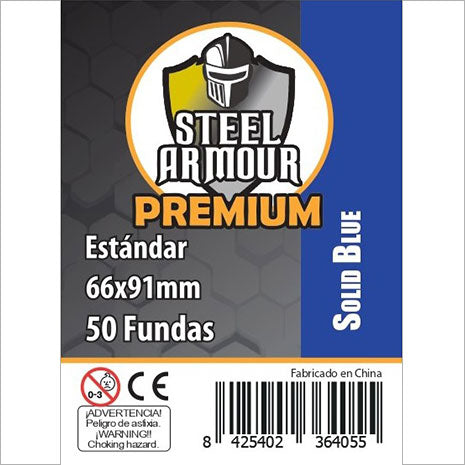 Fundas Steel Armour Opacas Azul 66mm x 91mm