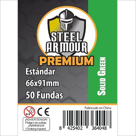 Fundas Steel Armour Opacas Verde 66mm x 91mm