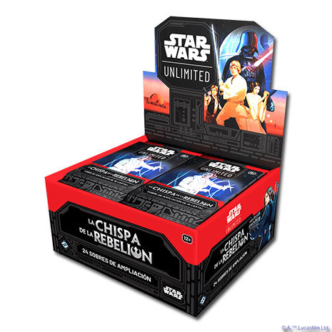Star Wars Unlimited. La Chispa de la Rebelión. Caja de 24 Sobres de Ampliación