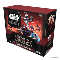 Star Wars Unlimited. El Ocaso de la República. Caja de Presentación