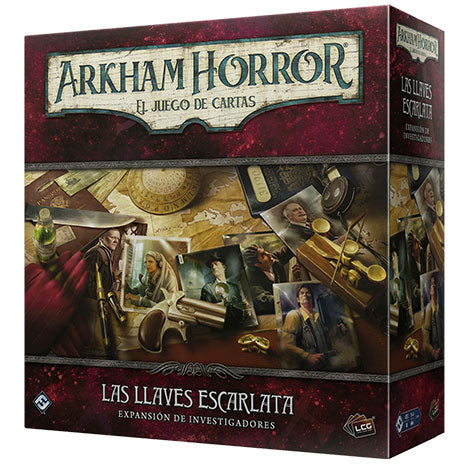 Las Llaves Escarlata. Expansión de Investigadores. Arkham Horror. El Juego de Cartas