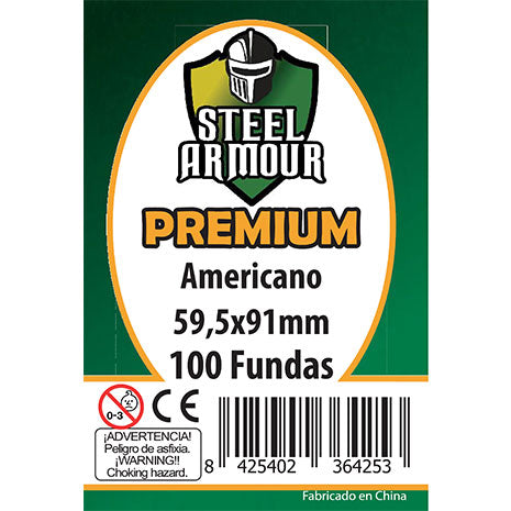 Fundas Steel Armour Americano Premium 59,5mm x 91mm